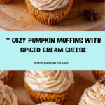 Pumpkin Muffins with Spiced Cream Cheese Frosting Recipe