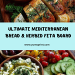 Rustic Mediterranean Bread and Herbed Feta Board Recipe